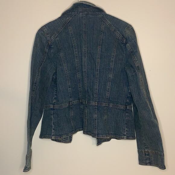 Loft Jean Jacket Size 6 Light Wash Buttons - Picture 4 of 12